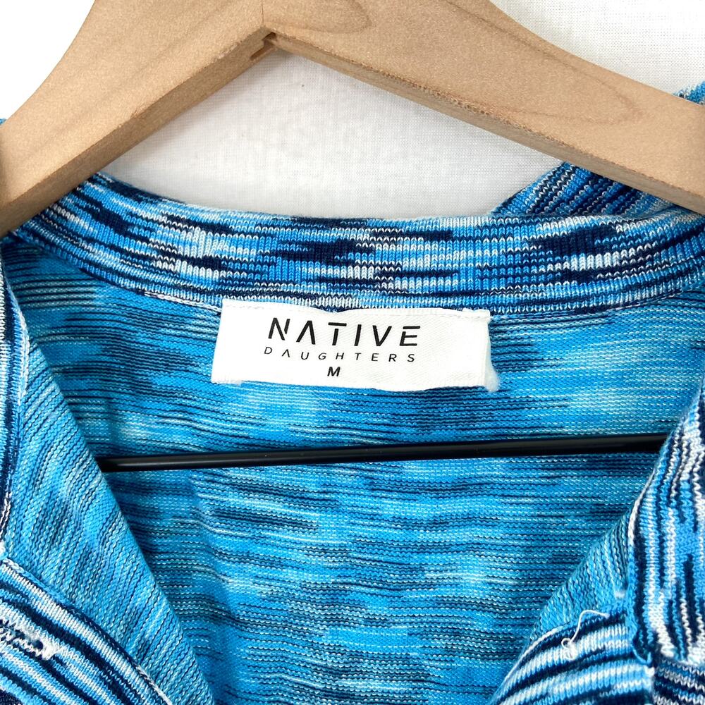 Native Blue & White Patterned Mini Dress - Picture 7 of 9